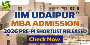 IIM Udaipur MBA Admission 2026 Pre-PI Shortlist  Released; Check Now @iimu.ac.in